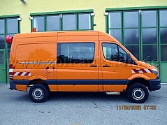 Mercedes Benz  Sprinter Doka Kastenwagen, allrad, defekt, gebraucht: Ansicht von rechts