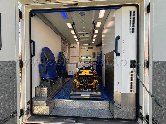 Patientenraum aus Heckansicht