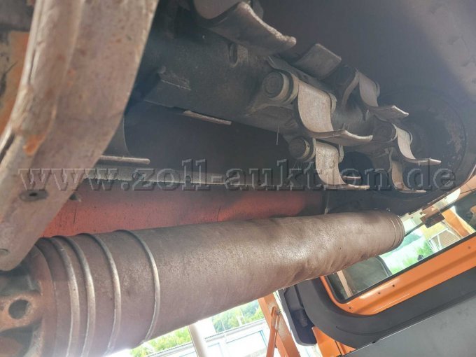 Mähkopf mit Gebrauchsspuren, Lackabnutzungen