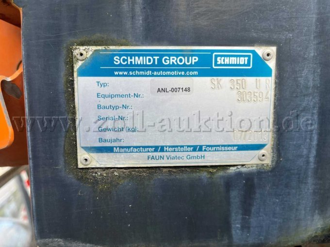 Typenschild Kehraufsatz