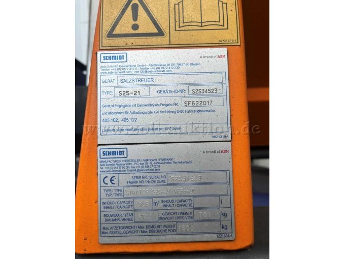 Typenschild Salzstreuer