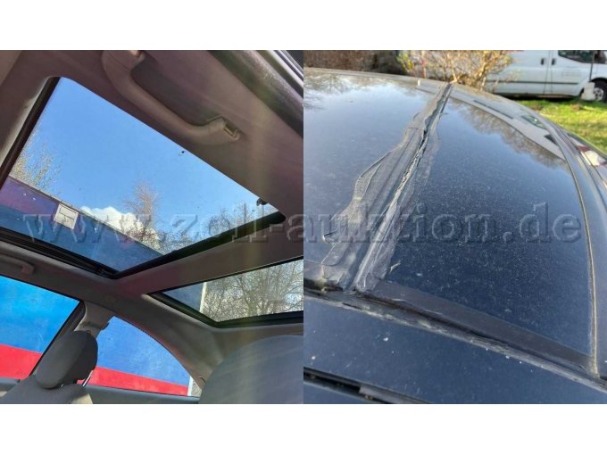 Panoramadach/ von außen überklebt mit Dichtmasse