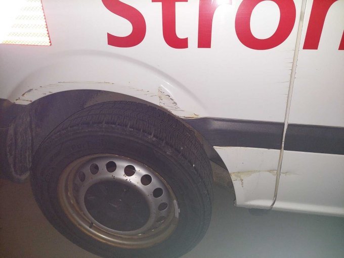 Schaden Beifahrerseite hinten