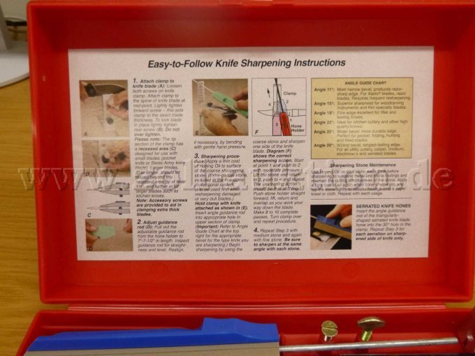 Messer-Schleif-Set - Anleitung