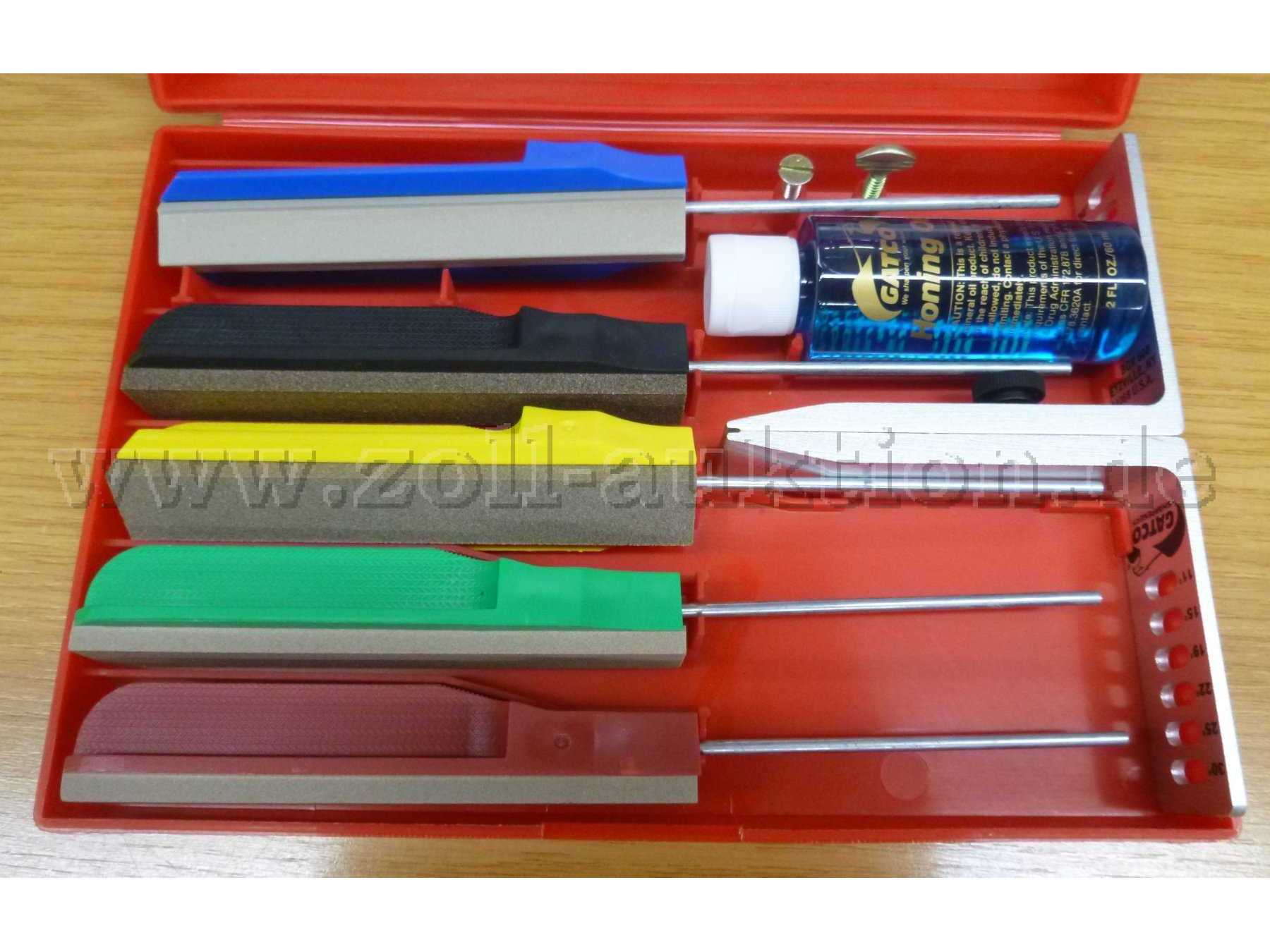 Messer-Schleif-Set - geöffnet