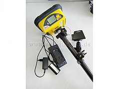 Ansicht Leica Messsystem mit Akku und Ladekabel