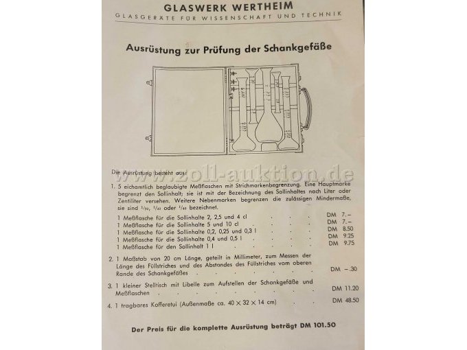 Ausrüstung Prüfung