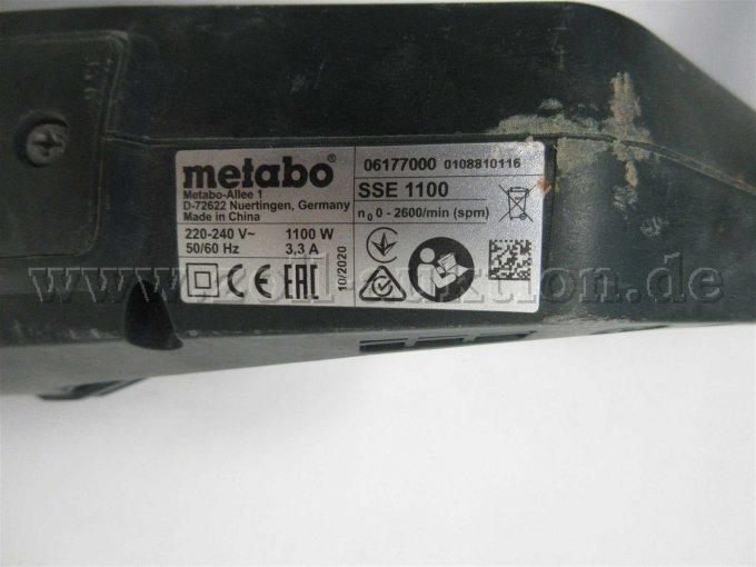 Metabo Säbelsäge Unterseite