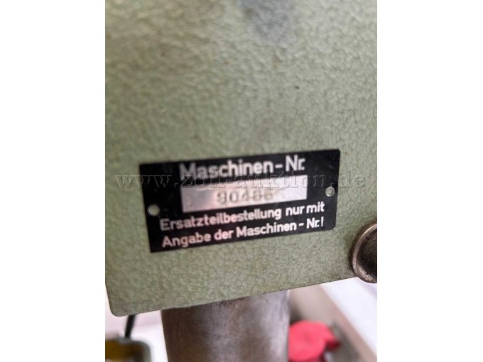 Metabo T15 Tischbohrmaschine - Ansicht Schild Maschinen Nr.
