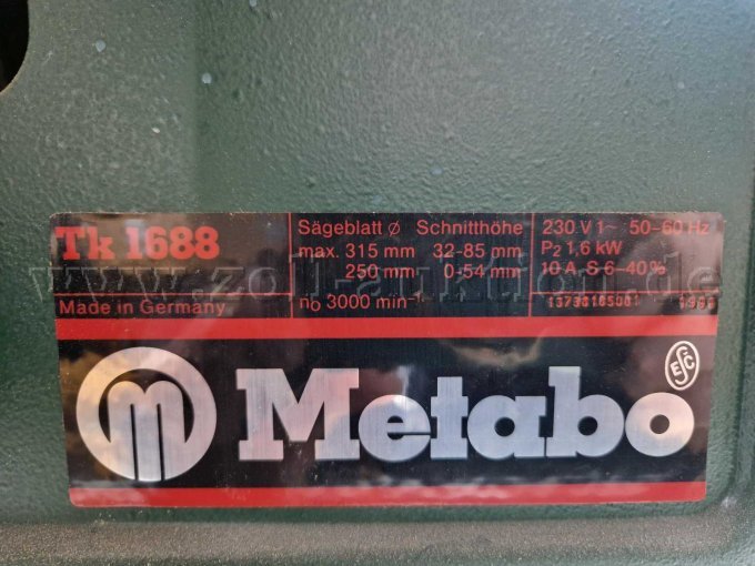 1 Metabo Tischsäge mit Absaugung Elektra-Beckum SPA 1000 – foto 4 – kavel bij Zoll-Auktion, Kaiserslautern