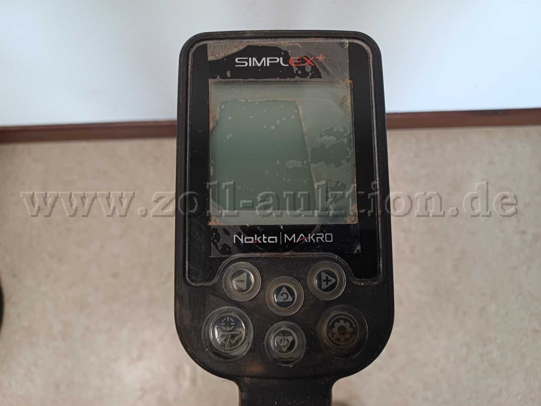 Zoll-Auktion - 1 Metalldetektor Nokta/Makro Simplex Plus mit Pinpointer ...