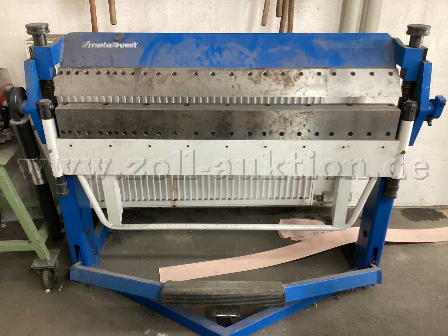 Metallkraft Segment Schwenkbiegemaschine FSBM 1270- 20 S - Ansicht Front