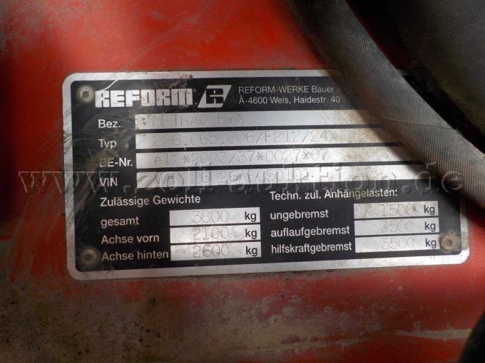 Detailbild Typenschild