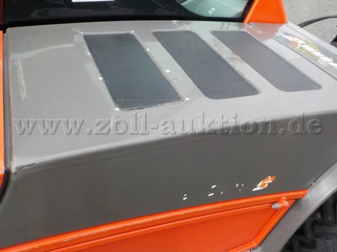 Detailbild Motorhaube mit Beschädigungen