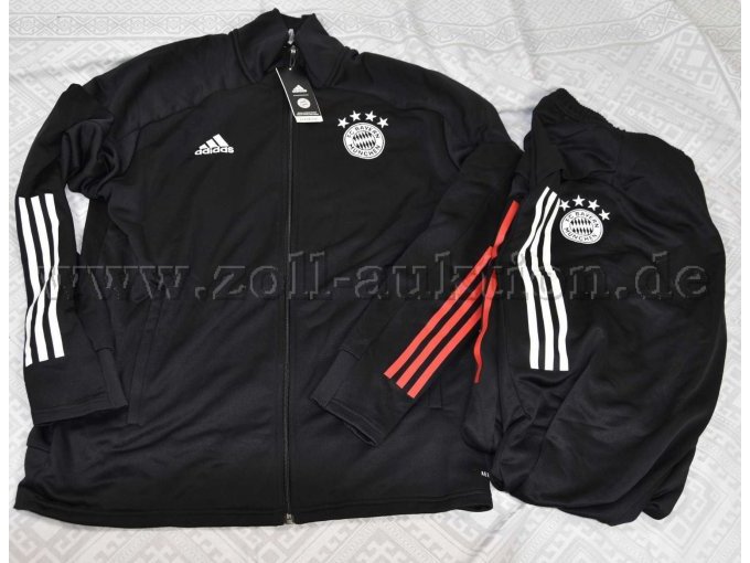 1 schwarzer Trainingsanzug „Adidas“ Bayern München