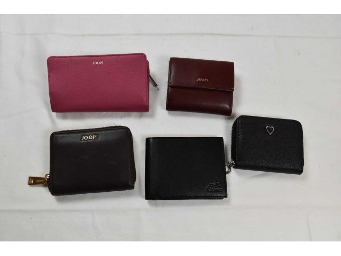 5 verschiedene Geldbörsen