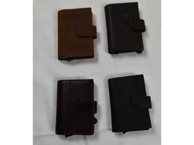 4 Smart Card Wallet „von Lamezan“  schwarz und braun