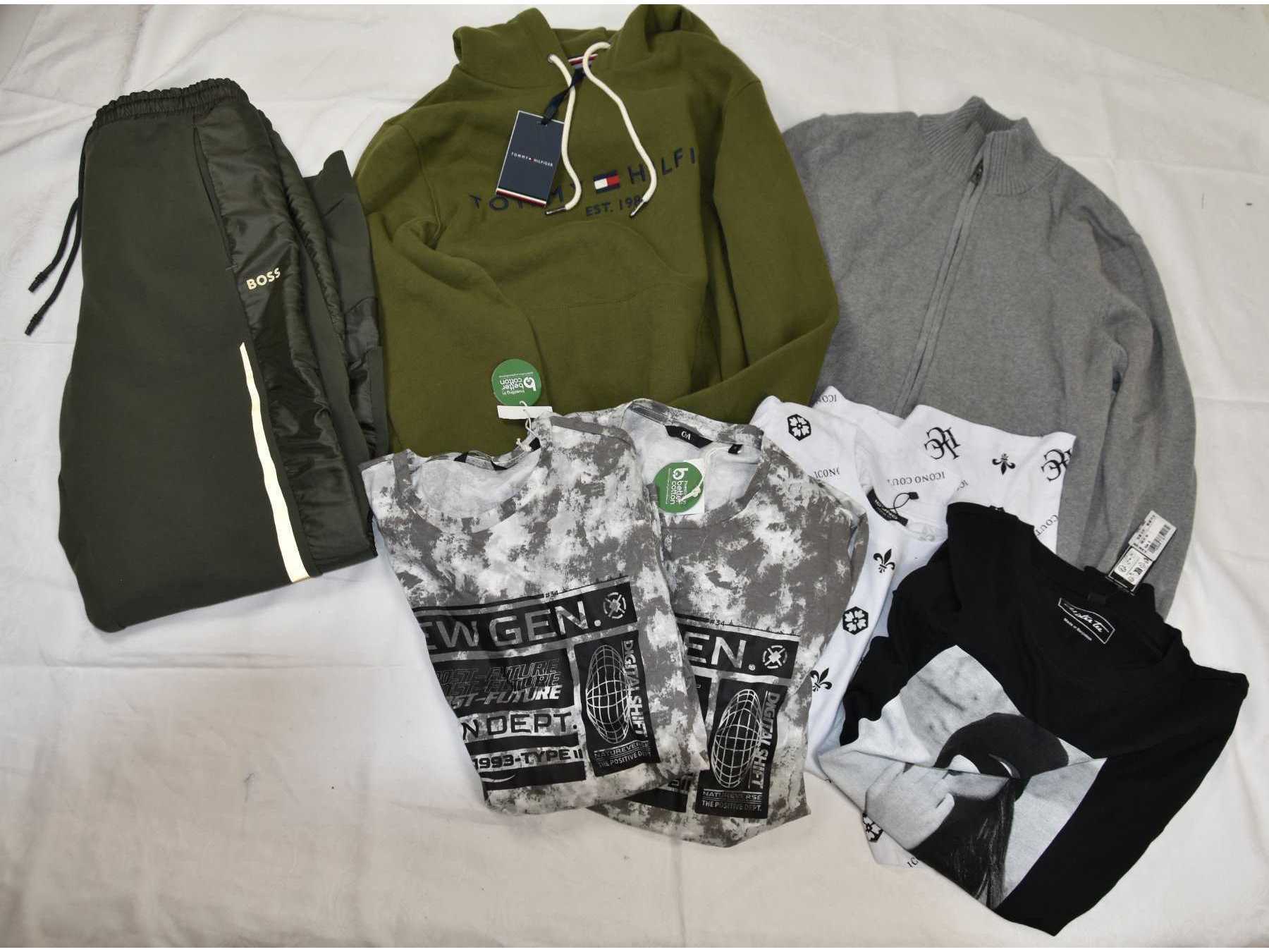 1 Mischposten Bekleidung Gr. S der Marken „Tommy Hilfiger“, „Boss“ u.w.