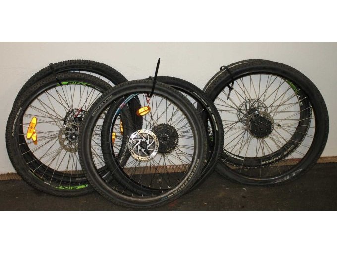 6 der 18 Fahrradräder