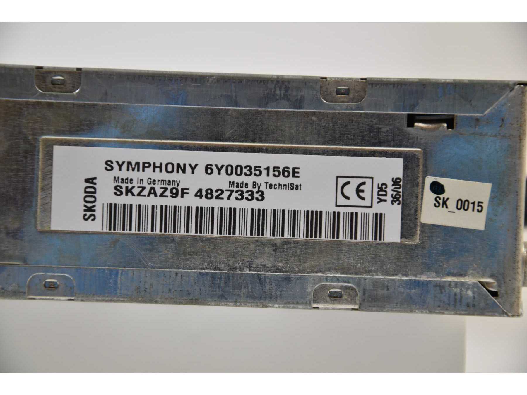 Sicht auf das Typenschild