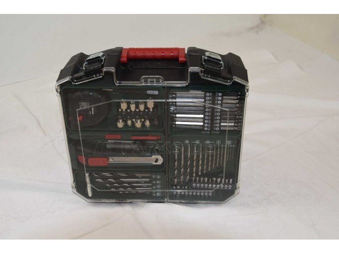 1 Akku-Bohrschrauber-Set „Parkside“PABS 20-Li I9, mit Akku, Ladegerät und umfangreichem Zubehörsortiment