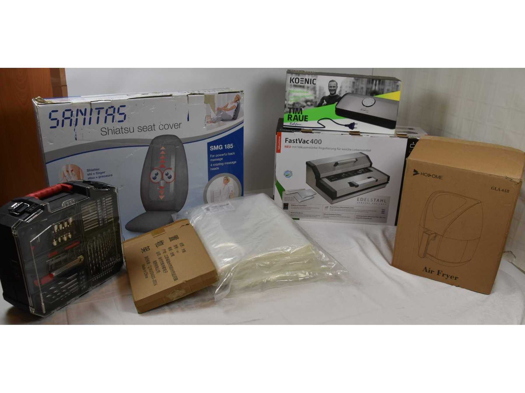 1 Mischposten Haushaltartikel 7-teilig der Marken „Caso“ „Sanitas“ u.w.