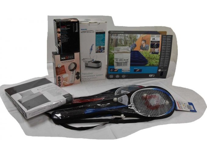 1 Mischposten Haushaltartikel 8-teilig, der Marken „Philips“, „Bestway“ u.w.