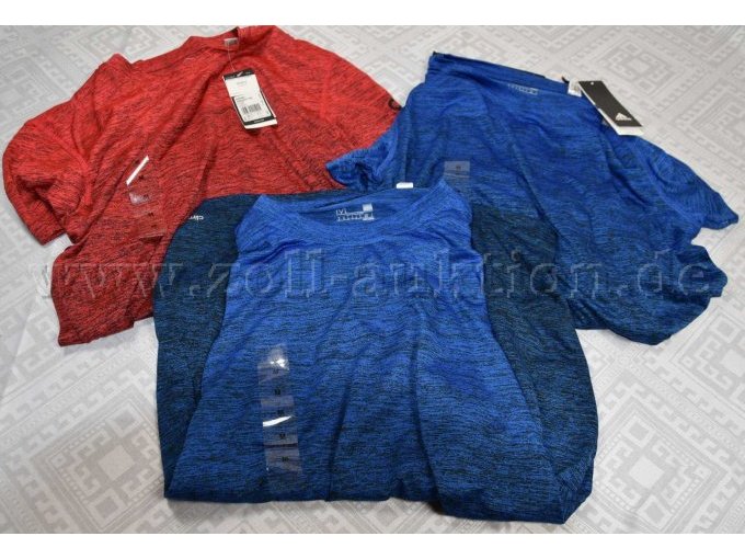 2 blaue & 1 rotes T-Shirts „Adidas“