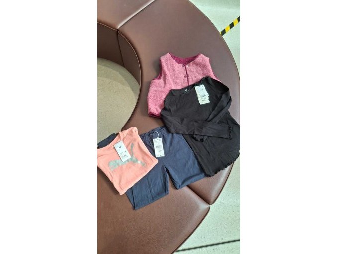 Shirt, Leggings, Langarmshirt, Teddy-Weste
