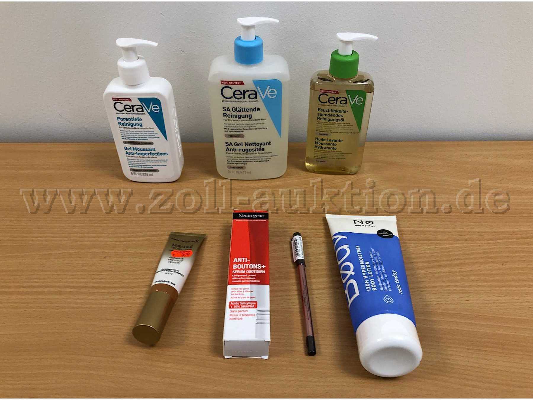 CeraVe-Produkte, Make Up-Foundation, Anti-Pickel-Serum von Neutrogena, Lippenkonturenstift, Bodylotion