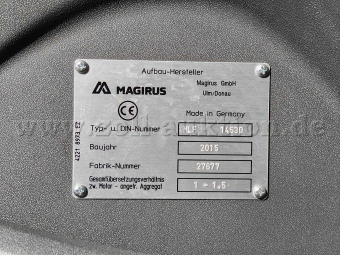 1 Mittleres Löschfahrzeug (Magirus / Iveco 70 C 15 EEV) – foto 10 – kavel bij Zoll-Auktion, Rüdesheim am Rhein