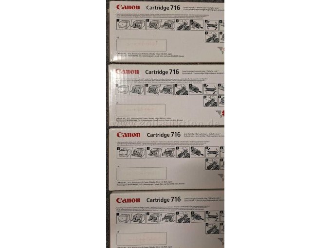 Canon Toner 716
1x 1980B002 schwarz
1x 1977B002 gelb
1x 1979B002 cyan
1x 1978B002 magenta