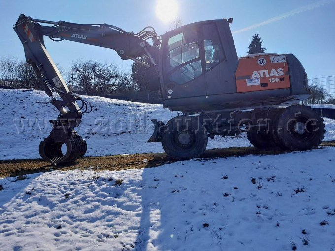 Atlas Bagger linke Seite