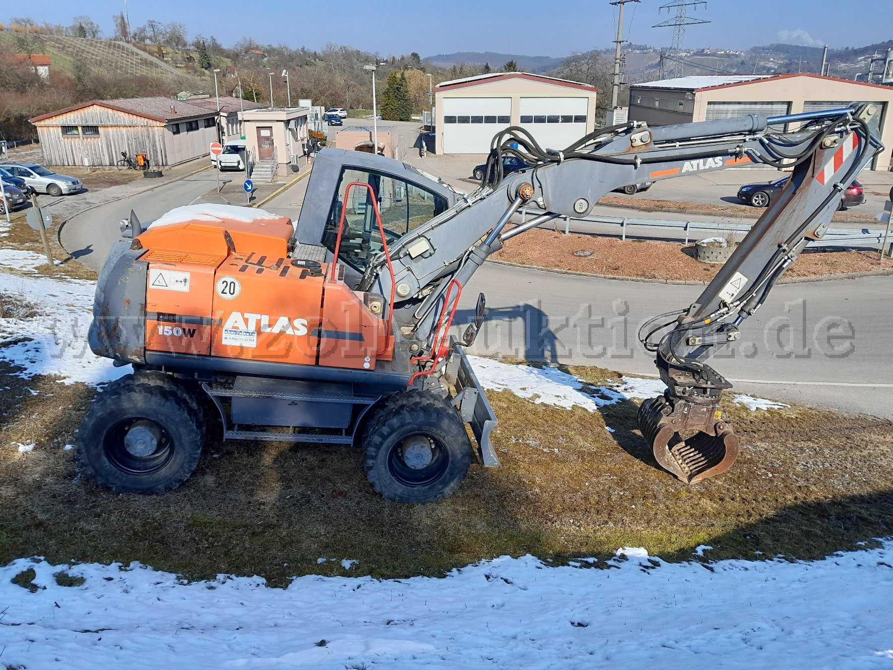 Atlas Bagger rechte Seite