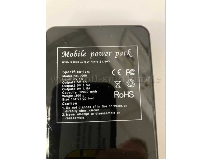 Geräte-Rückseite mit Leistungsmerkmalen