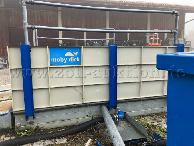 MobyDick Waschstation Seite mit Rücklaufblech in den Pumpensumpf