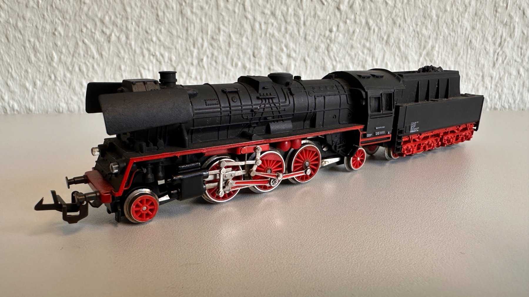 1 Modellbahn Dampflokomotive BR 23 1111 TT 1:120 / SB 12mm (gebraucht)
