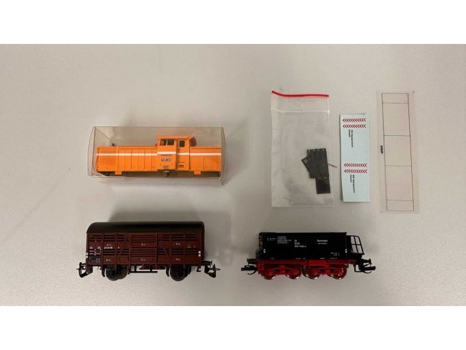 Wagon- und Gehäuse Set 3-teilig mit Zurüstset