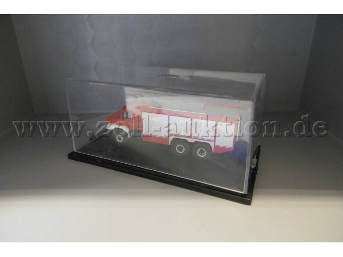 Herpa MB Zetros 6x6 Feuerwehr, 1:87 Ansicht im Schaukasten