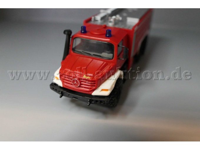 Herpa, MB Cursor 5010 Zetros 6x6 Ziegler TLF Feuerwehr, 1:87 Ansicht von vorne