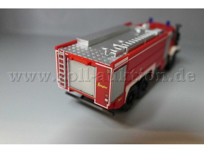 Herpa, MB Cursor 5010 Zetros 6x6 Ziegler TLF Feuerwehr, 1:87 Ansicht von hinten