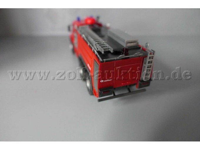 Modellfahrzeug von Herpa, Mercedes Benz Cursor 5010 Zetros 6x6 Ziegler, 1:87 Ansicht von hinten