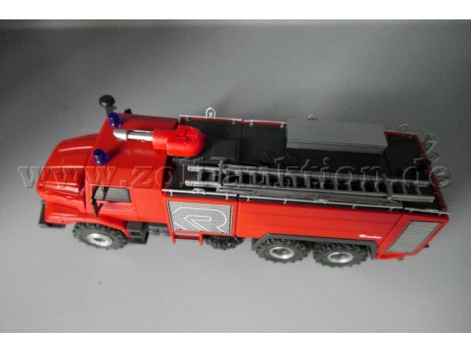 Modellfahrzeug von Herpa, Mercedes Benz Cursor 5010 Zetros 6x6 Ziegler, 1:87 Ansicht von oben