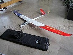 Modelflieger mit Tasche