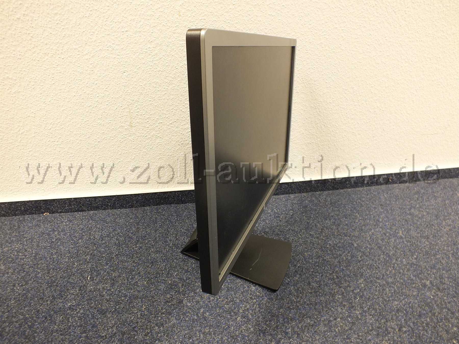 Seitenansicht des Monitors von links.