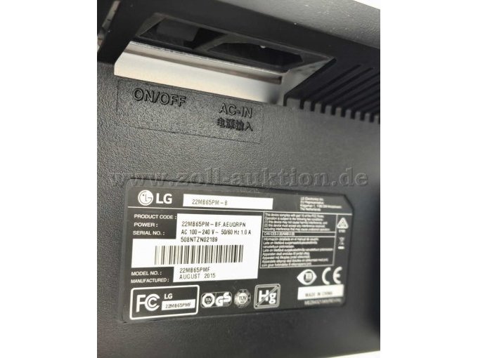 Rückseite - Modellbezeichnung