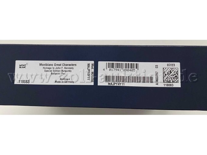 Originalkarton mit Seriennummer und Modell