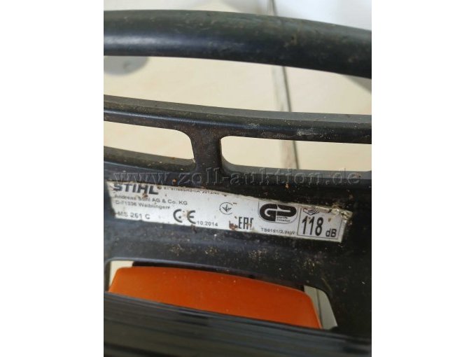Stihl MS 261C, CE Kennzeichnung und Baujahr