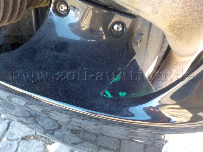 Detailbild Reste der vormals grünen Lackierung