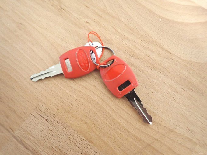 Schlüssel für die Satteltaschen